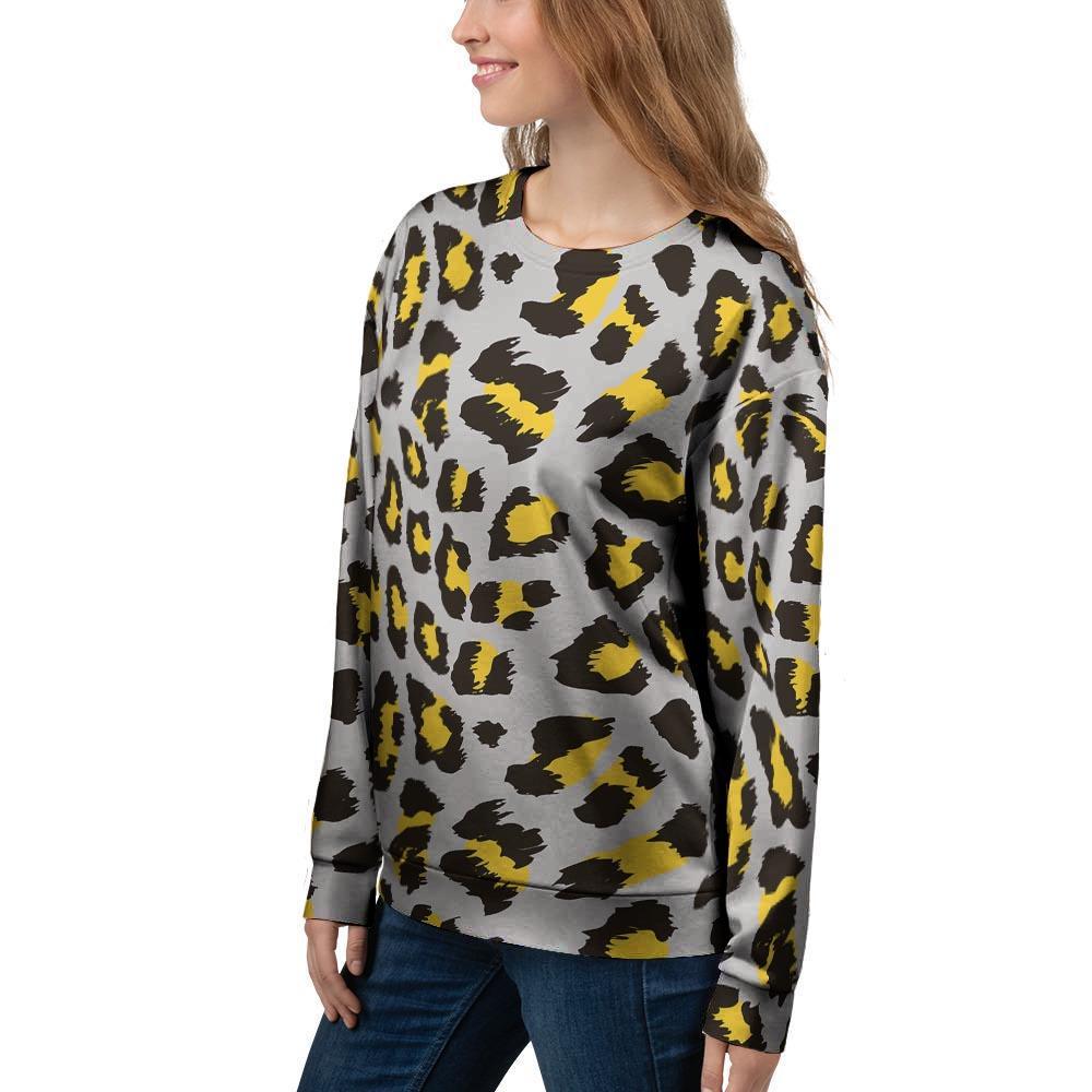 Grey Leopard Women's Sweatshirt-grizzshop