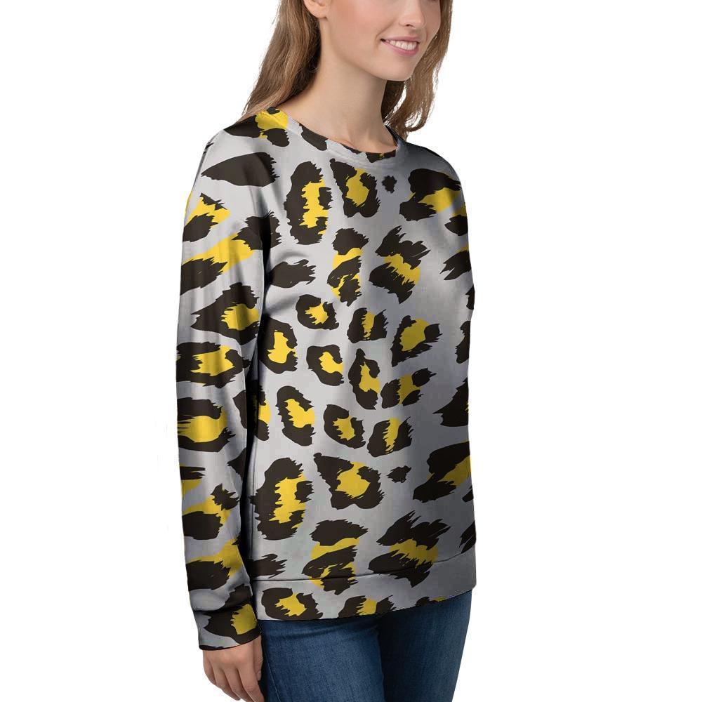 Grey Leopard Women's Sweatshirt-grizzshop