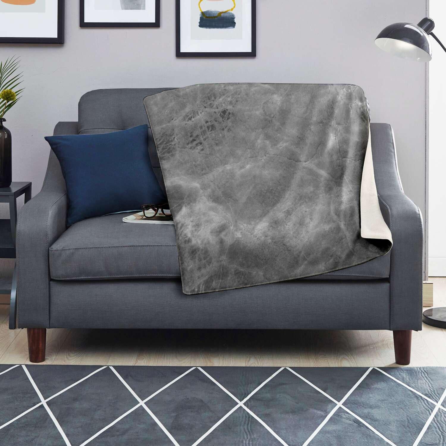 Grey Marble Blanket-grizzshop