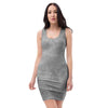 Grey Marble Bodycon Dress-grizzshop