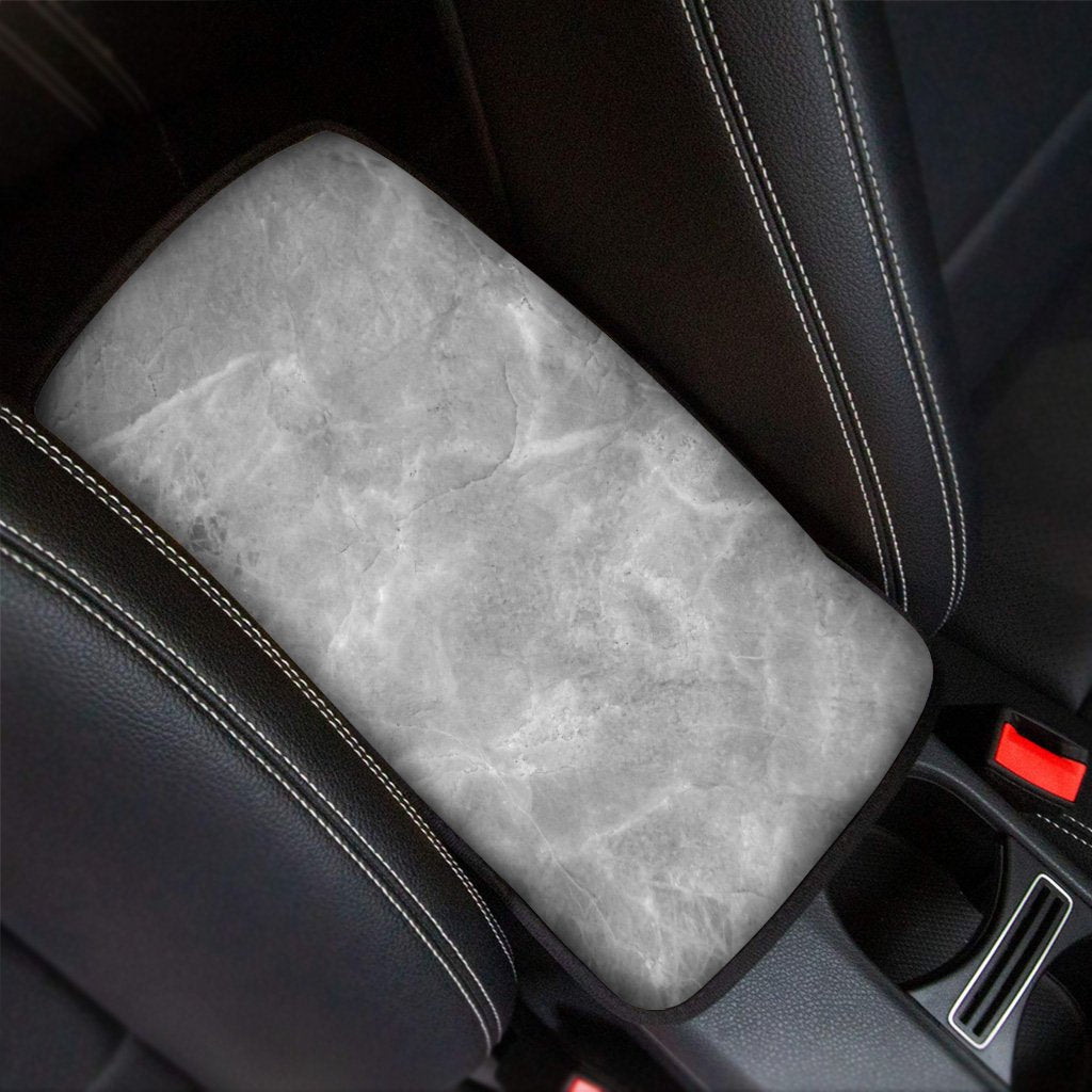 Grey Marble Car Console Cover-grizzshop