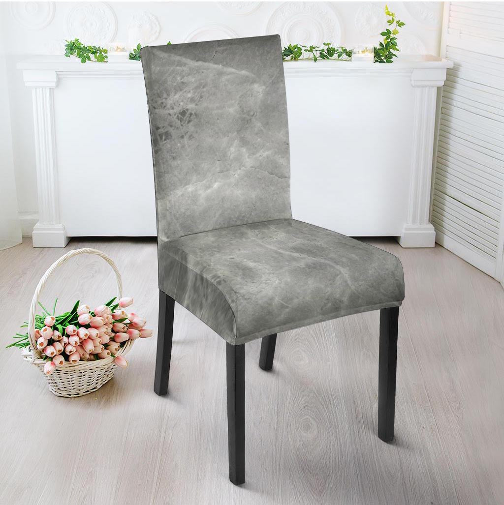 Grey Marble Chair Cover-grizzshop
