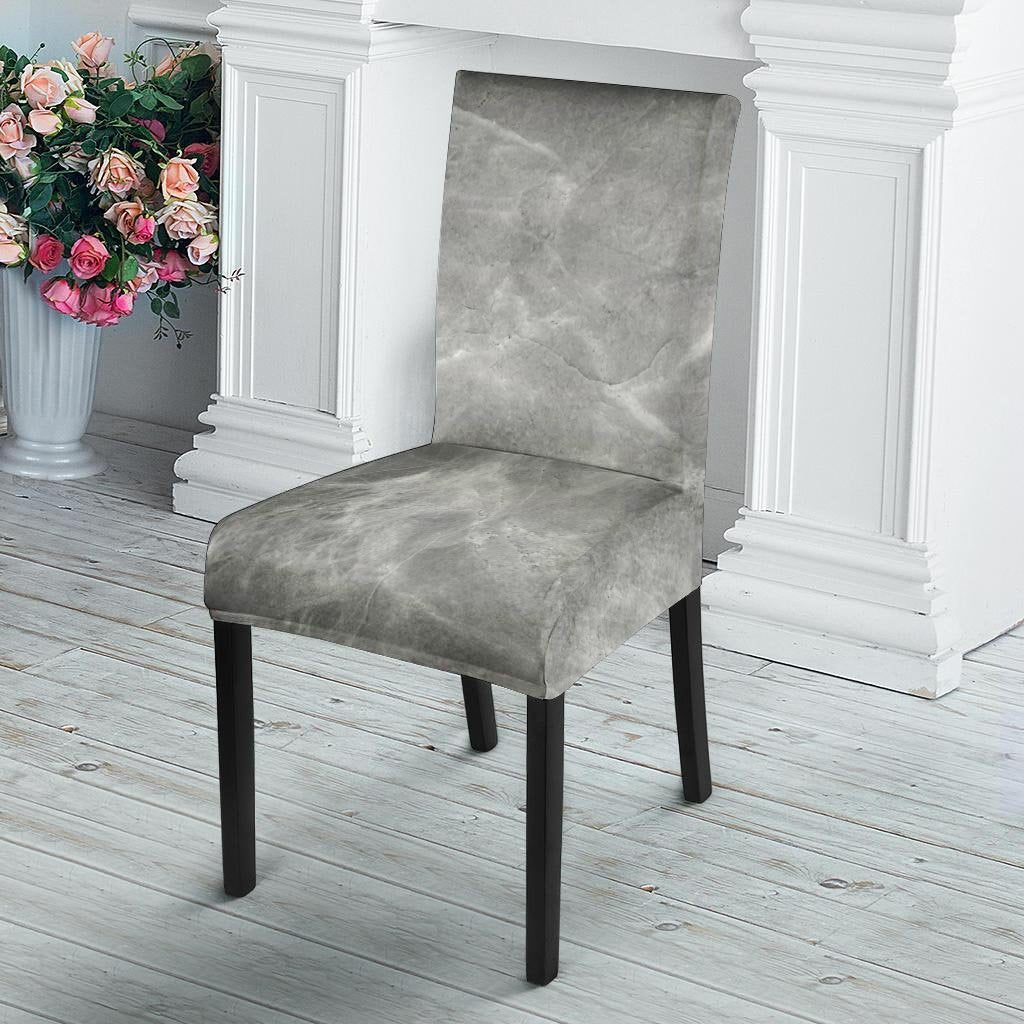 Grey Marble Chair Cover-grizzshop