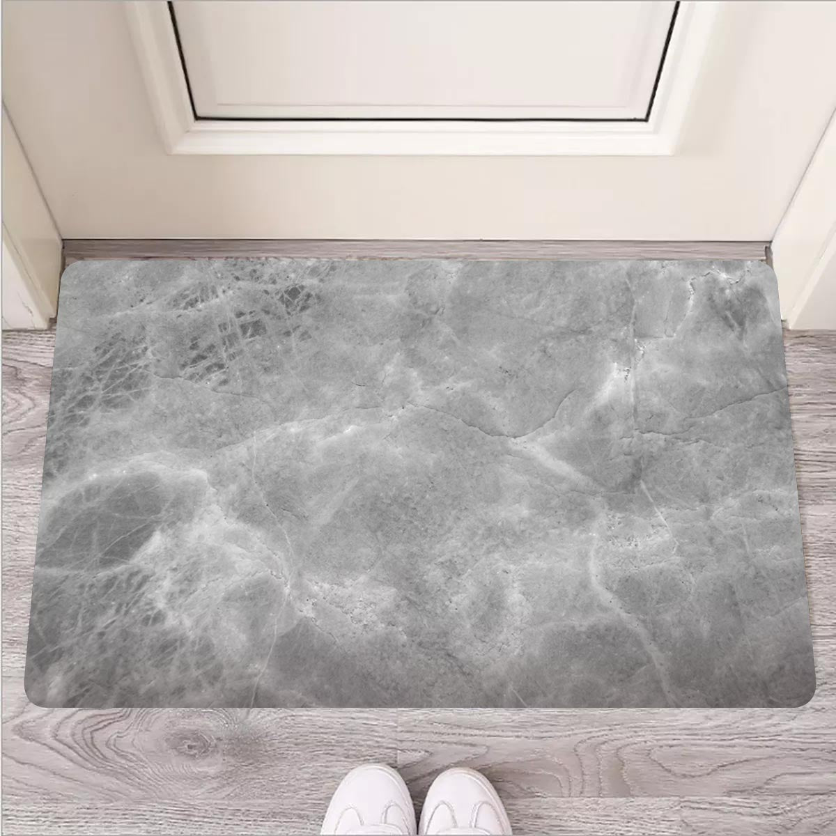 Grey Marble Door Mat-grizzshop