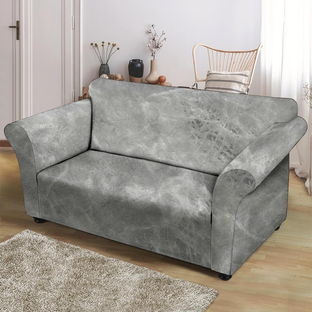 Grey Marble Loveseat Cover-grizzshop