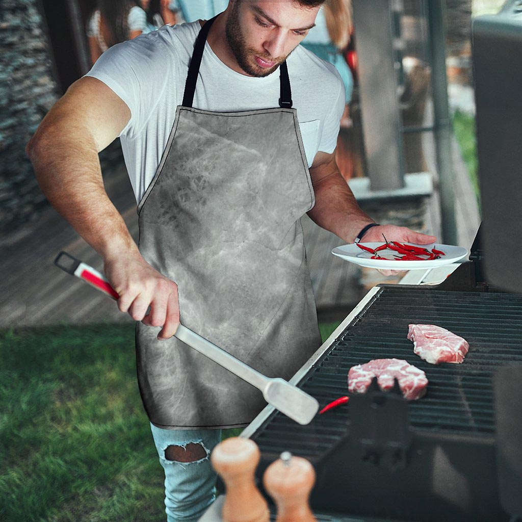 Grey Marble Men's Apron-grizzshop