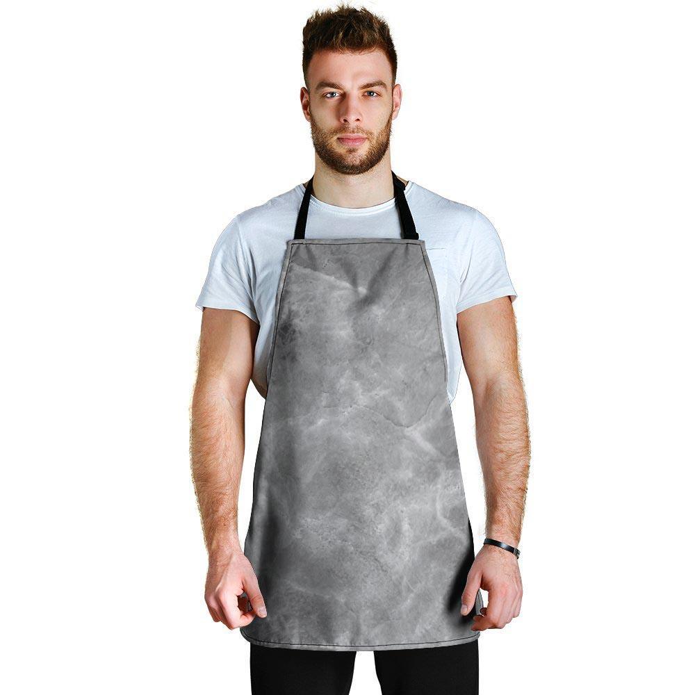 Grey Marble Men's Apron-grizzshop