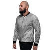 Grey Marble Men's Bomber Jacket-grizzshop