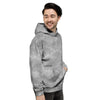 Grey Marble Men's Hoodie-grizzshop