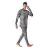 Grey Marble Men's Pajamas-grizzshop