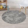 Grey Marble Round Rug-grizzshop