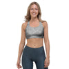 Grey Marble Sports Bra-grizzshop