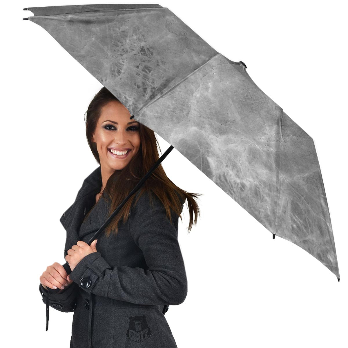 Grey Marble Umbrella-grizzshop