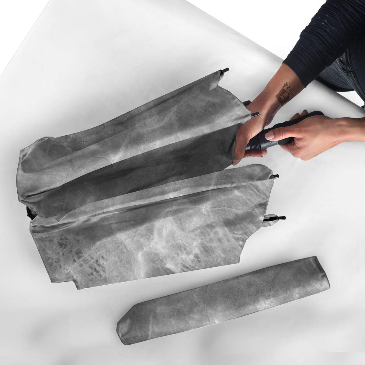 Grey Marble Umbrella-grizzshop