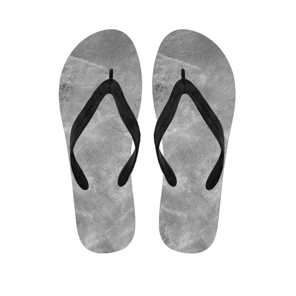 Grey Marble Women's Flip Flops-grizzshop