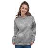 Grey Marble Women's Hoodie-grizzshop