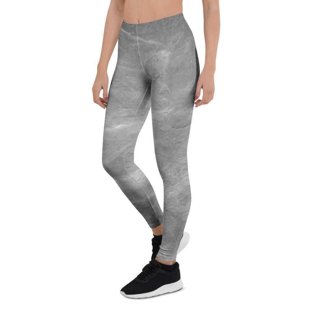 Grey Marble Women's Leggings-grizzshop