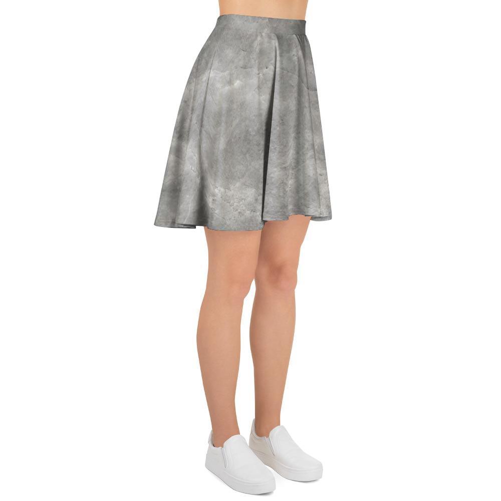Grey Marble Women's Skirt-grizzshop
