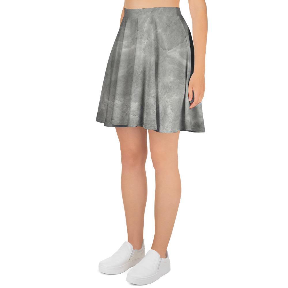 Grey Marble Women's Skirt-grizzshop