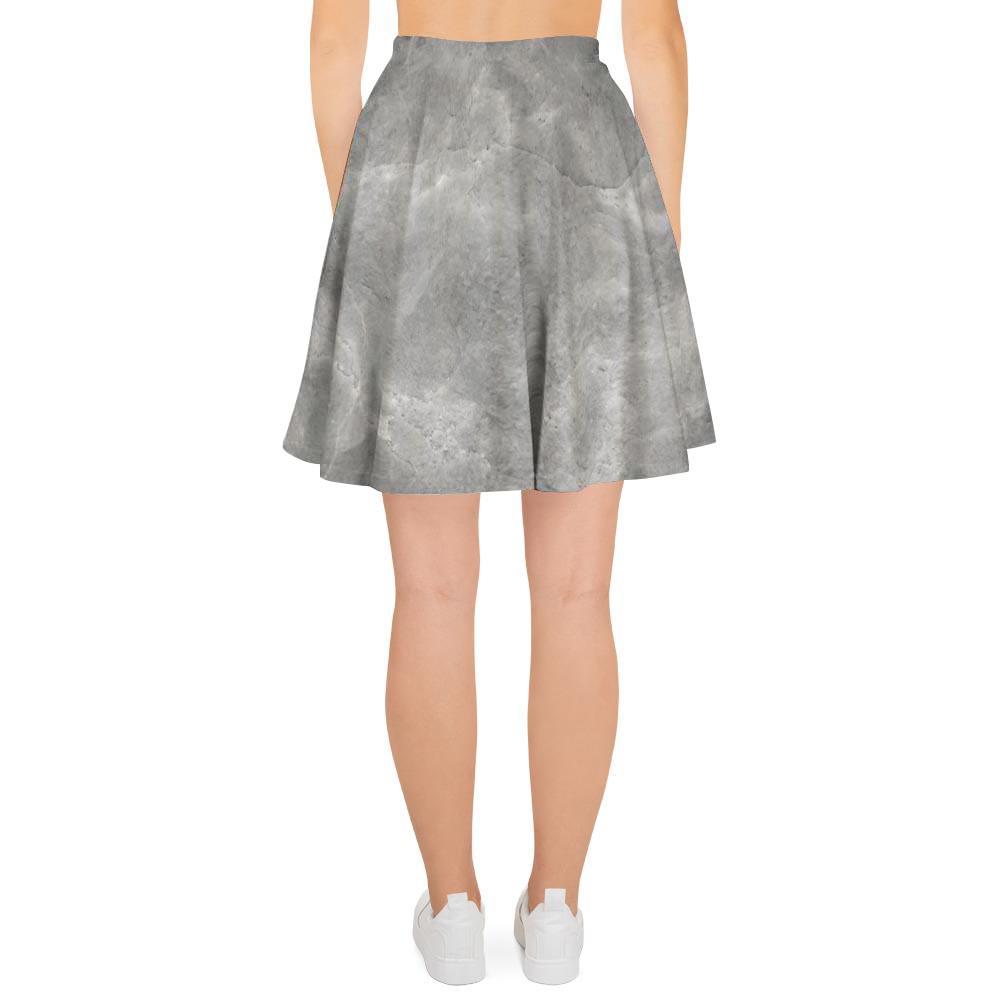 Grey Marble Women's Skirt-grizzshop