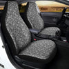 Grey Paisley Bandana Print Car Seat Covers-grizzshop