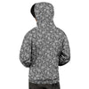 Grey Paisley Bandana Print Men's Hoodie-grizzshop