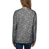 Grey Paisley Bandana Print Women's Sweatshirt-grizzshop