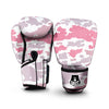 Grey Pink And White Camo Print Boxing Gloves-grizzshop