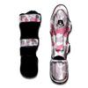 Grey Pink And White Camo Print Muay Thai Shin Guards-grizzshop