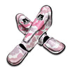 Grey Pink And White Camo Print Muay Thai Shin Guards-grizzshop