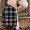 Grey Plaid Backpack-grizzshop