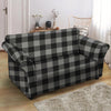 Grey Plaid Loveseat Cover-grizzshop