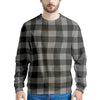 Grey Plaid Men's Sweatshirt-grizzshop