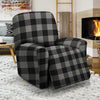 Grey Plaid Recliner Cover-grizzshop