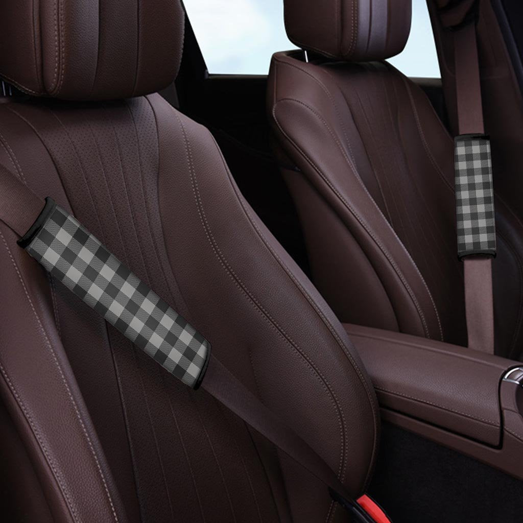 Grey Plaid Seat Belt Cover-grizzshop