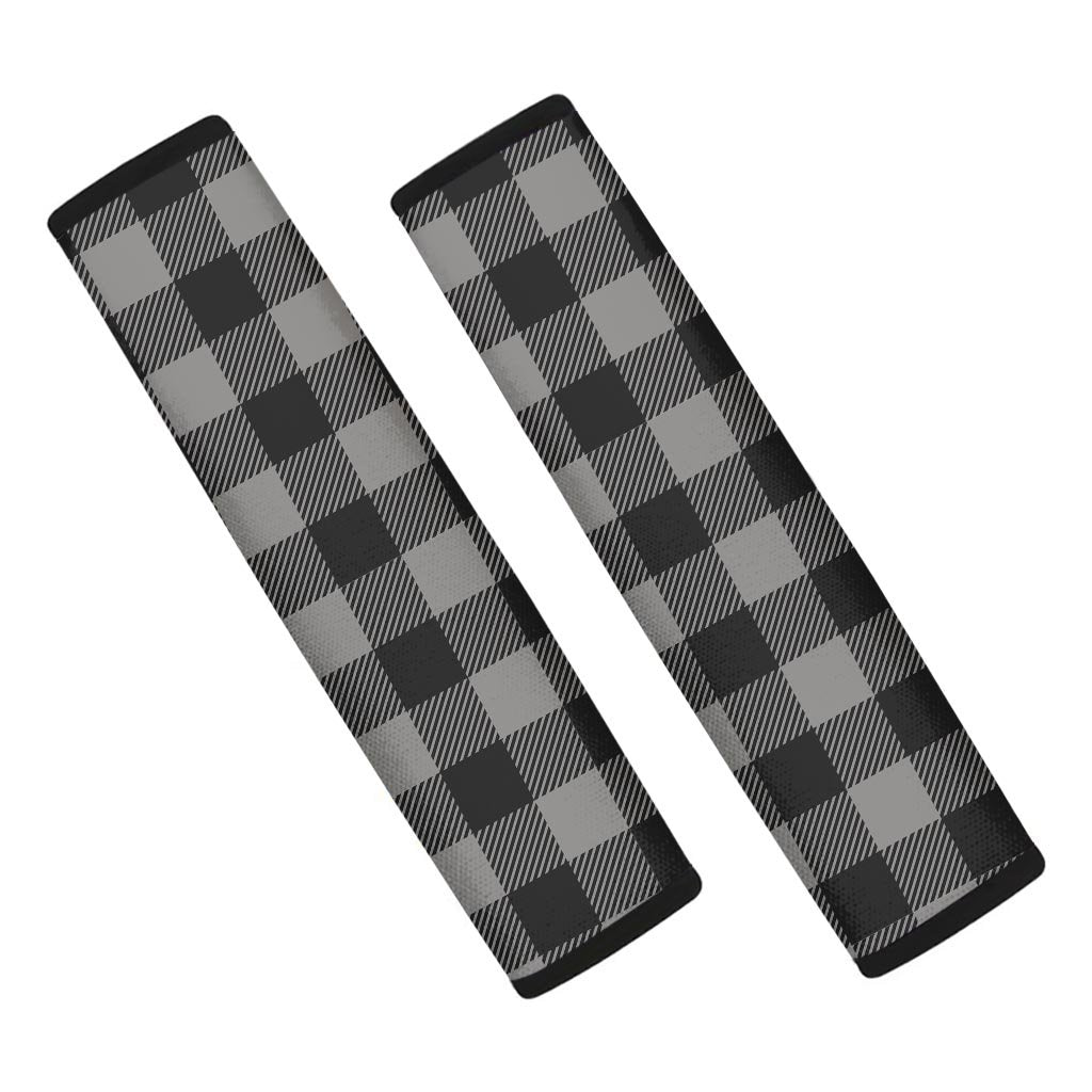 Grey Plaid Seat Belt Cover-grizzshop