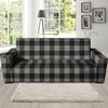 Grey Plaid Sofa Cover-grizzshop