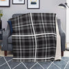 Grey Plaid Tartan Blanket-grizzshop