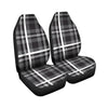 Grey Plaid Tartan Car Seat Covers-grizzshop