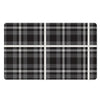 Grey Plaid Tartan Door Mat-grizzshop