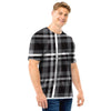 Grey Plaid Tartan Men T Shirt-grizzshop