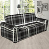 Grey Plaid Tartan Sofa Cover-grizzshop