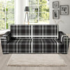 Grey Plaid Tartan Sofa Cover-grizzshop