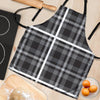 Grey Plaid Tartan Women's Apron-grizzshop