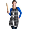 Grey Plaid Tartan Women's Apron-grizzshop