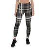 Grey Plaid Tartan Women's Leggings-grizzshop