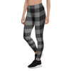 Grey Plaid Women's Leggings-grizzshop