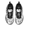 Grey Smoke Marble Print Pattern Black Sneaker-grizzshop