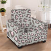 Grey and Pink Leopard Armchair Cover-grizzshop