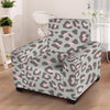 Grey and Pink Leopard Armchair Cover-grizzshop